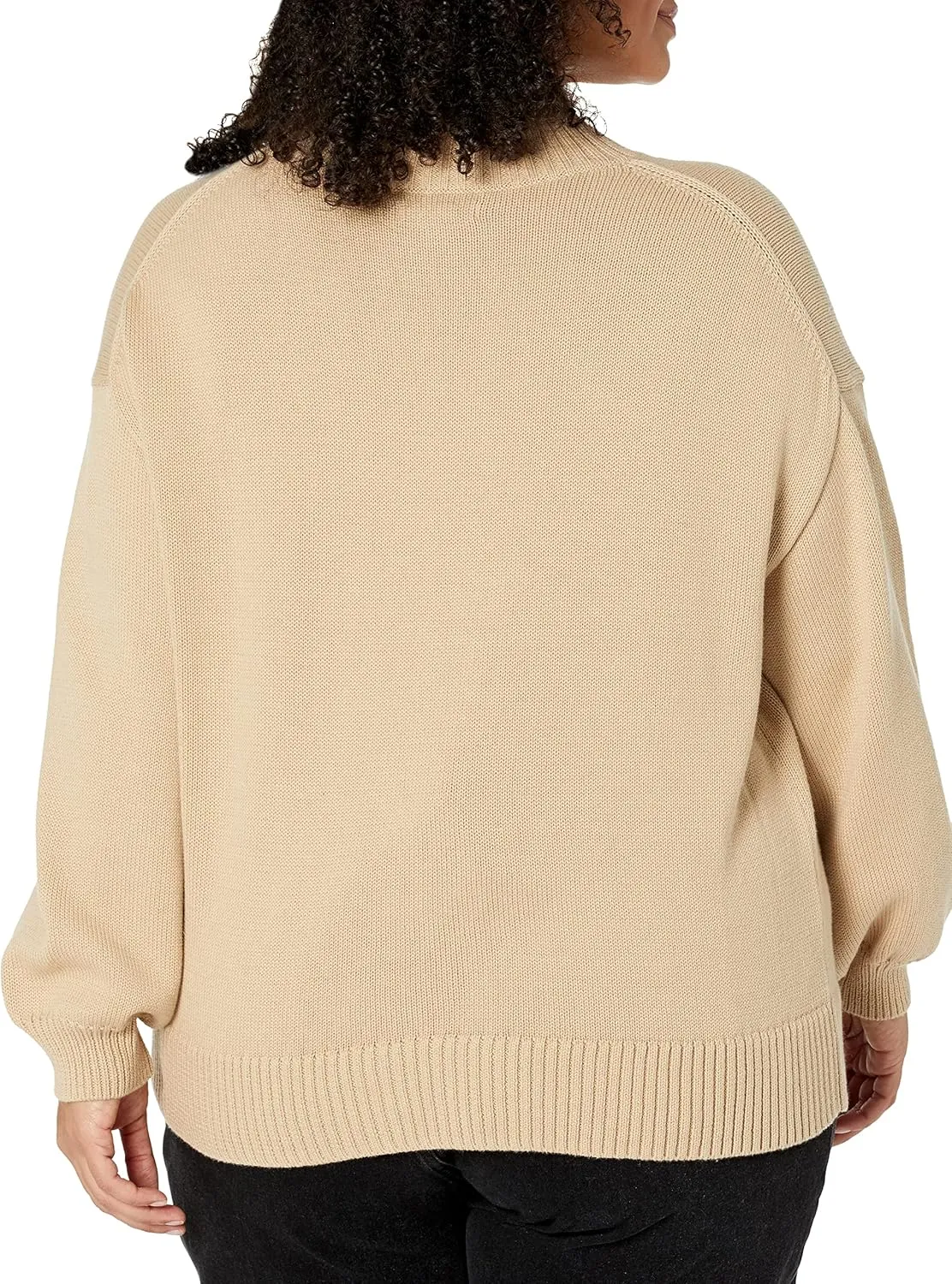 Amazon Essentials Cotton Sweaters for Women - Funnel-Neck, Available in Plus Size