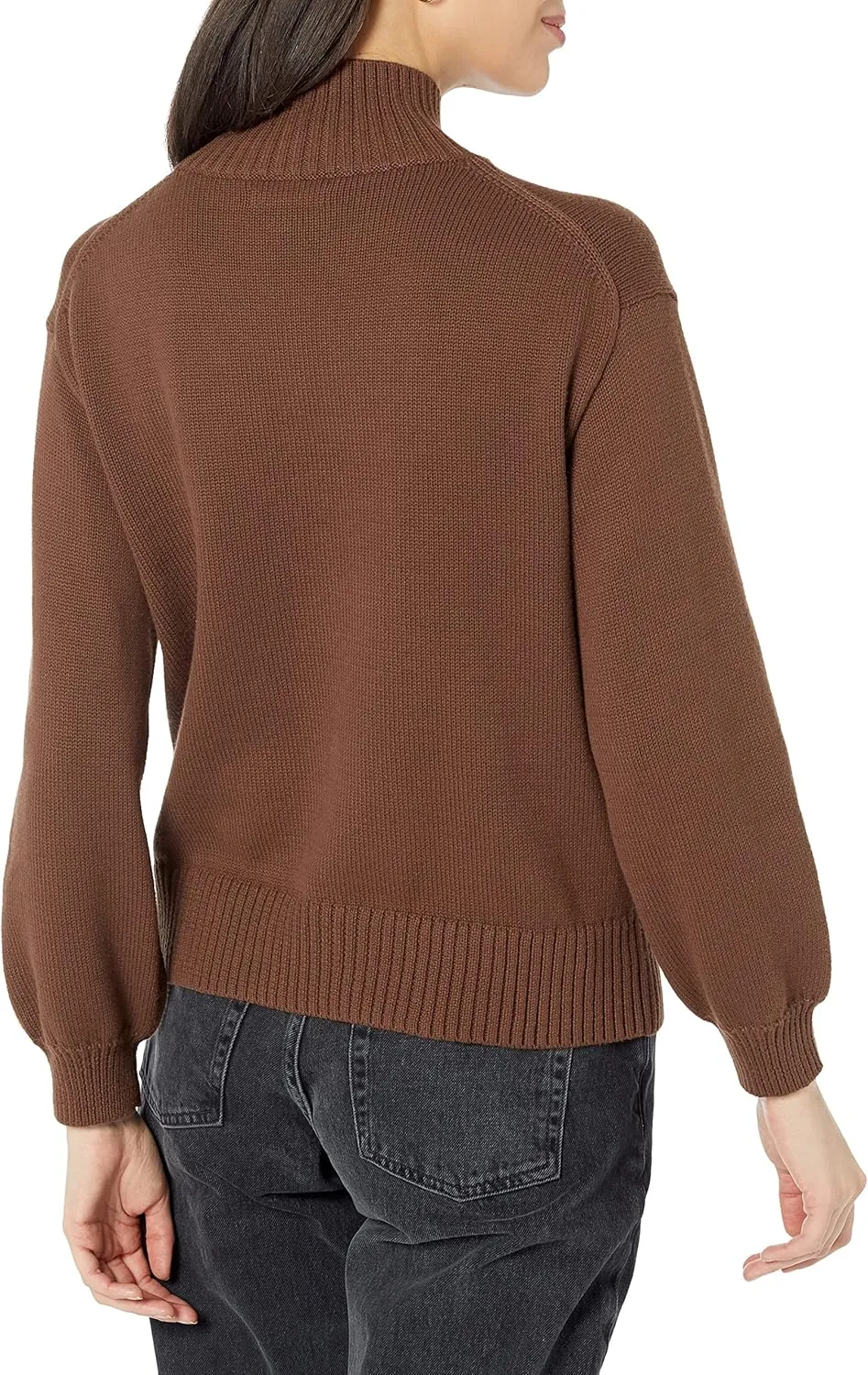 Amazon Essentials Cotton Sweaters for Women - Funnel-Neck, Available in Plus Size