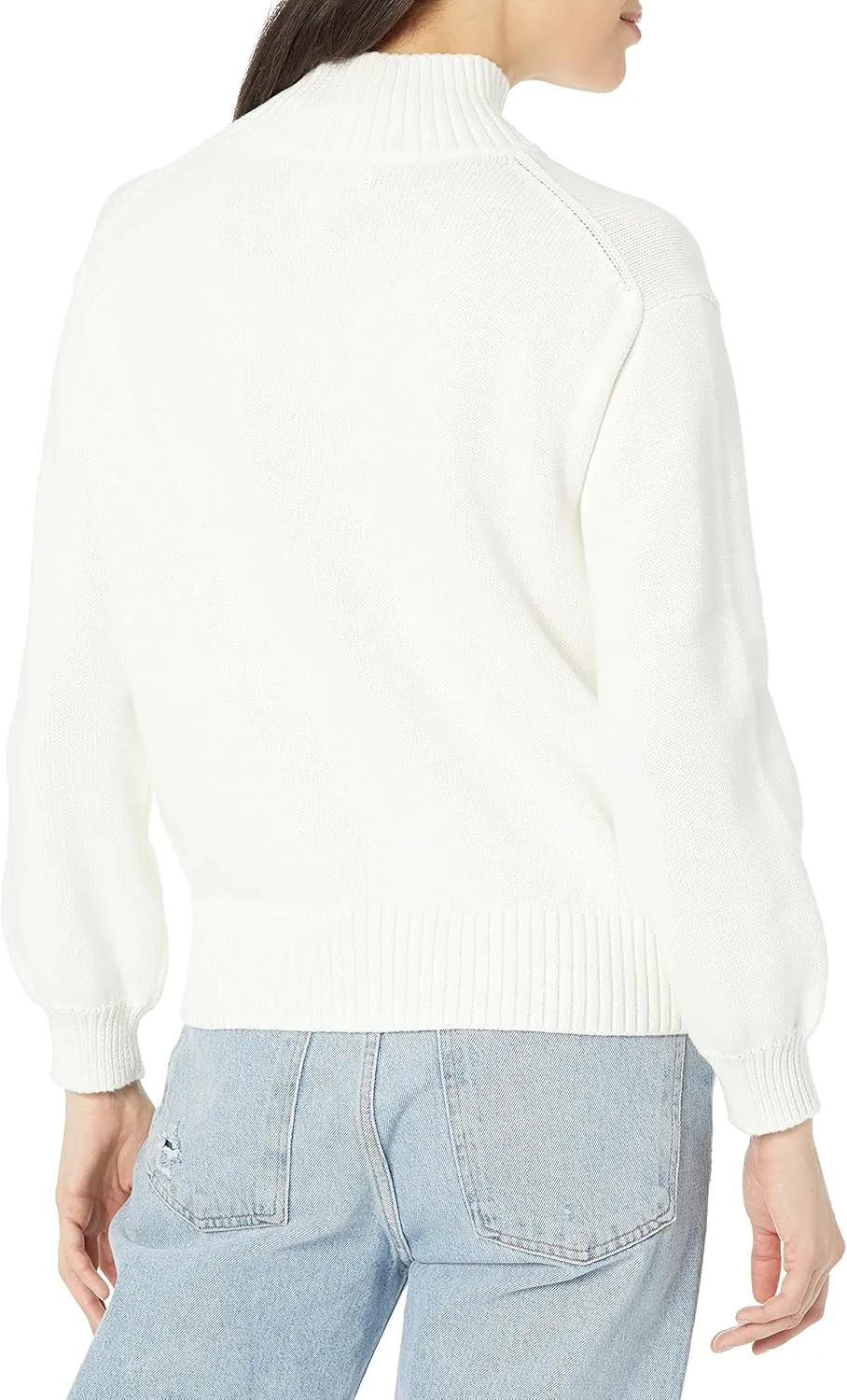Amazon Essentials Cotton Sweaters for Women - Funnel-Neck, Available in Plus Size