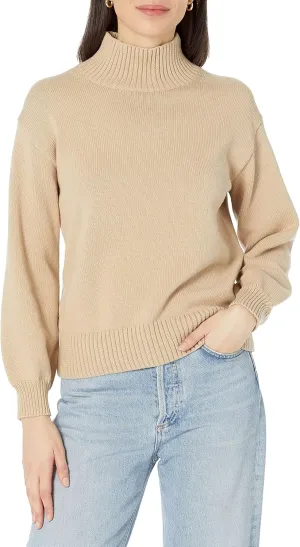 Amazon Essentials Cotton Sweaters for Women - Funnel-Neck, Available in Plus Size