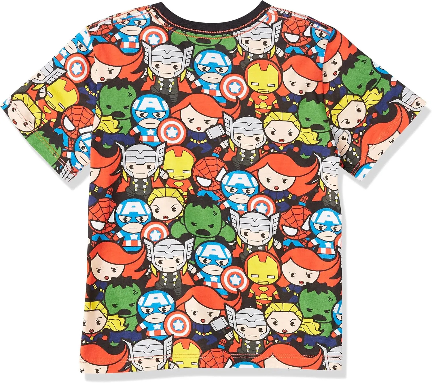 Amazon Essentials Disney | Marvel | Star Wars Boys and Toddlers' Short-Sleeve V-Neck T-Shirts, Pack of 4