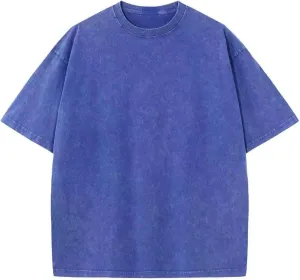 Amorie Mens Vintage Oversized Washed Shirts,Heavyweight Cotton Baggy Shirts,Streetwear Hip Hop Y2K Tees Unisex