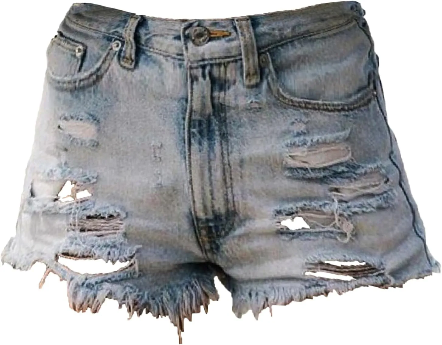 Andongnywell Summer Jean Shorts for Women Mid/High Waisted Denim Shorts Casual Stretchy Ripped Raw Hem Jean Shorts Hot Short