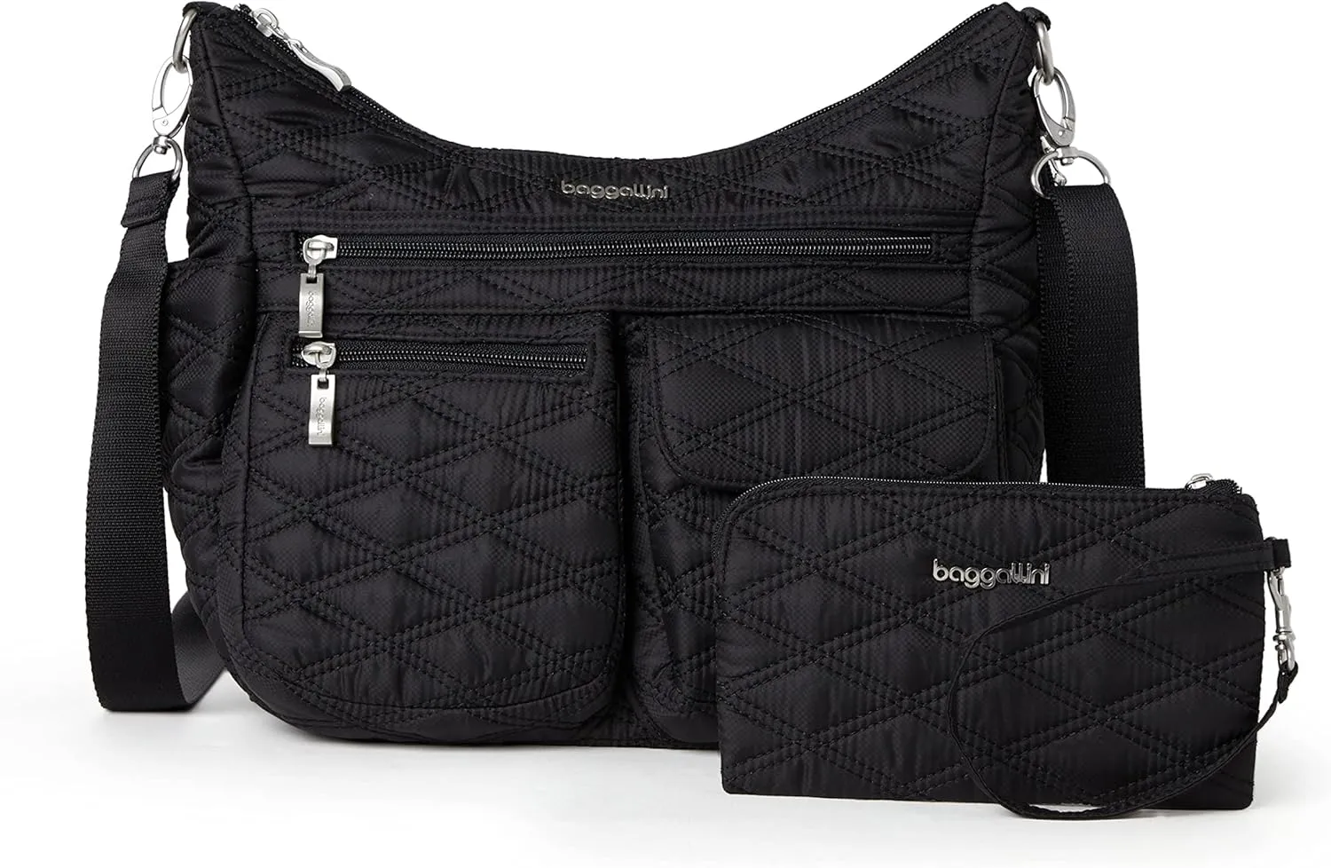 Baggallini Modern Everywhere Crossbody Women 11x9x4.5 RFID Hobo Bag