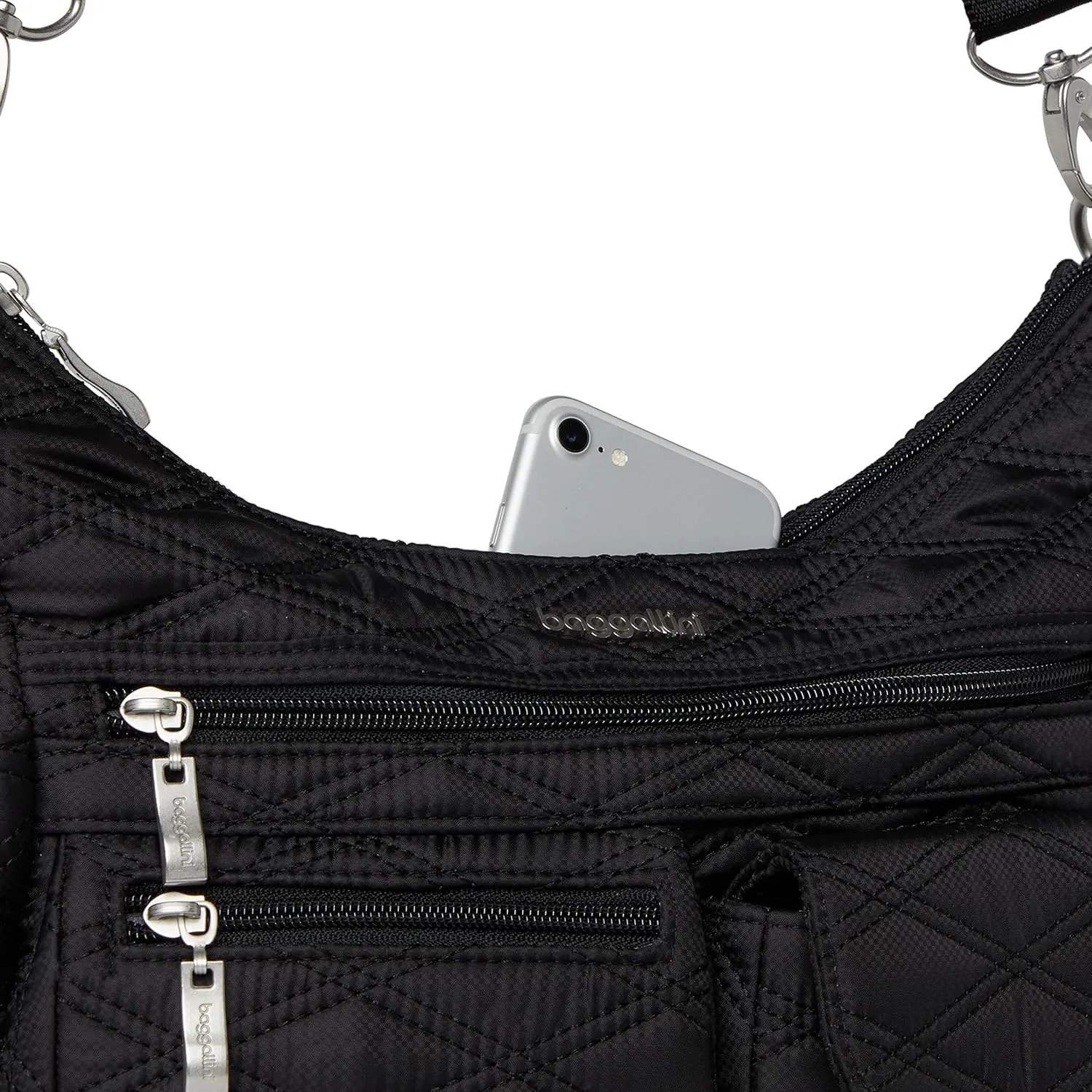 Baggallini Modern Everywhere Crossbody Women 11x9x4.5 RFID Hobo Bag