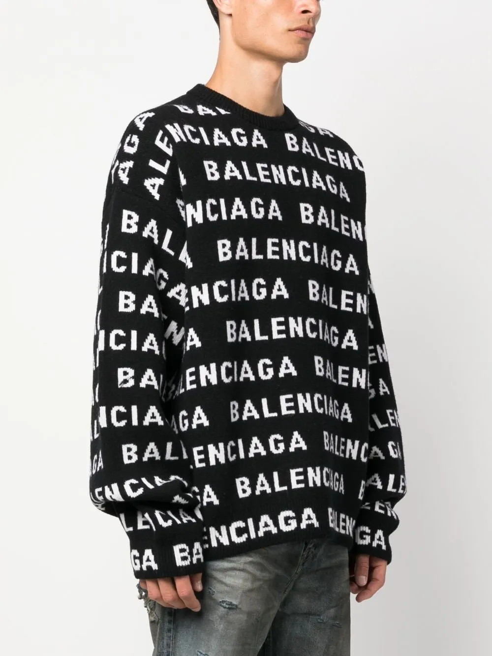 Balenciaga Men's Sweaters Black