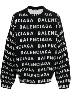 Balenciaga Men's Sweaters Black