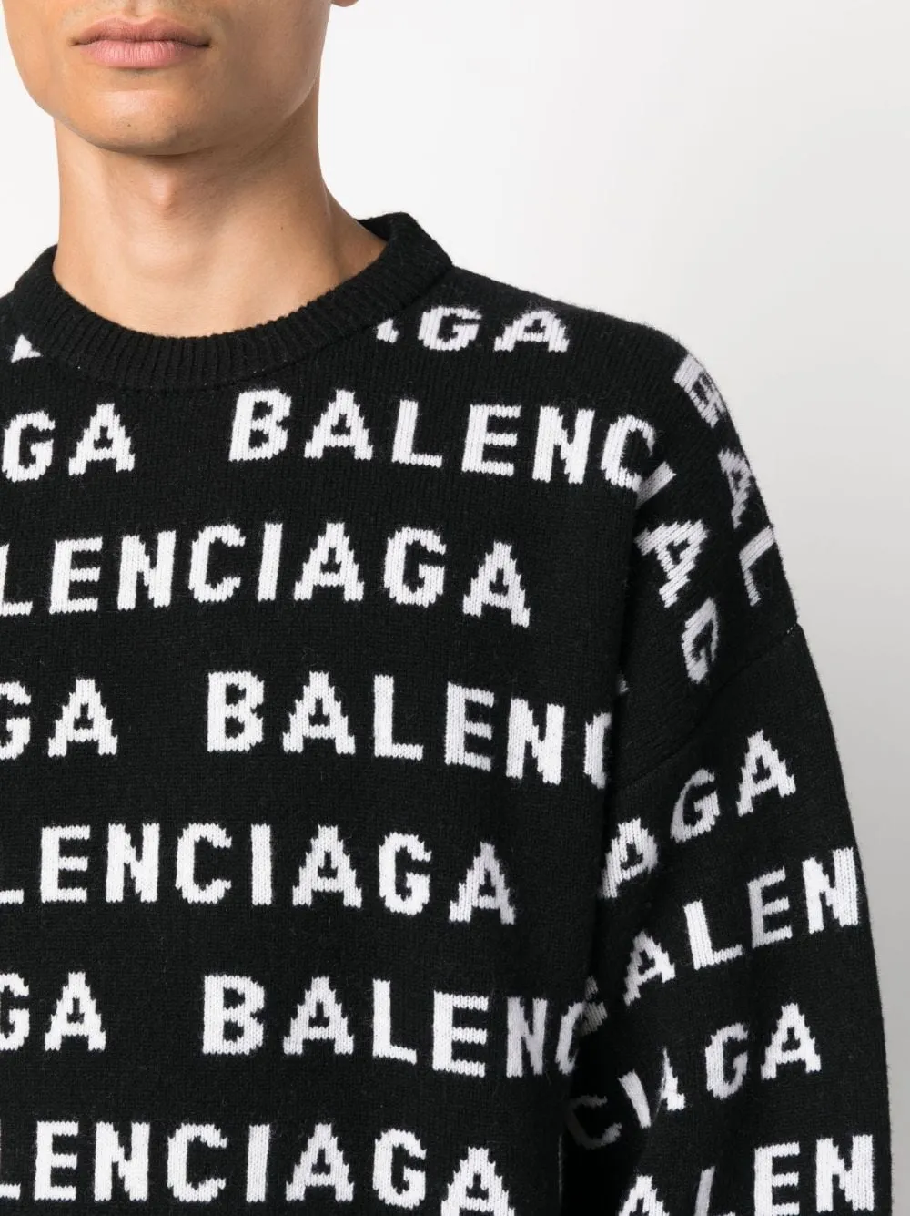 Balenciaga Men's Sweaters Black