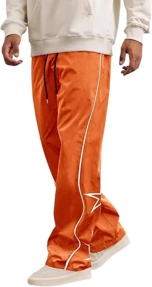 Banana Bucket Mens Y2K Oversized Cargo Pants Baggy Streetwear Drawstring Trousers Elastic Waist Joggers