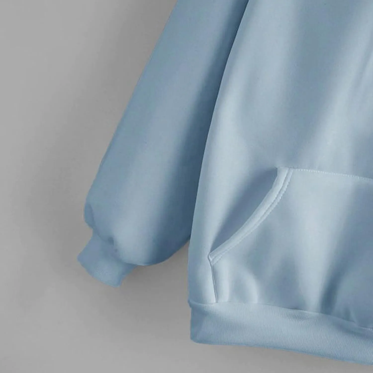 Basic Hoodies for Women Men Girls Teen Fall Solid Color Hoodie Sweatshirt Long Sleeve Kangaroo Pocket Pullovers Top