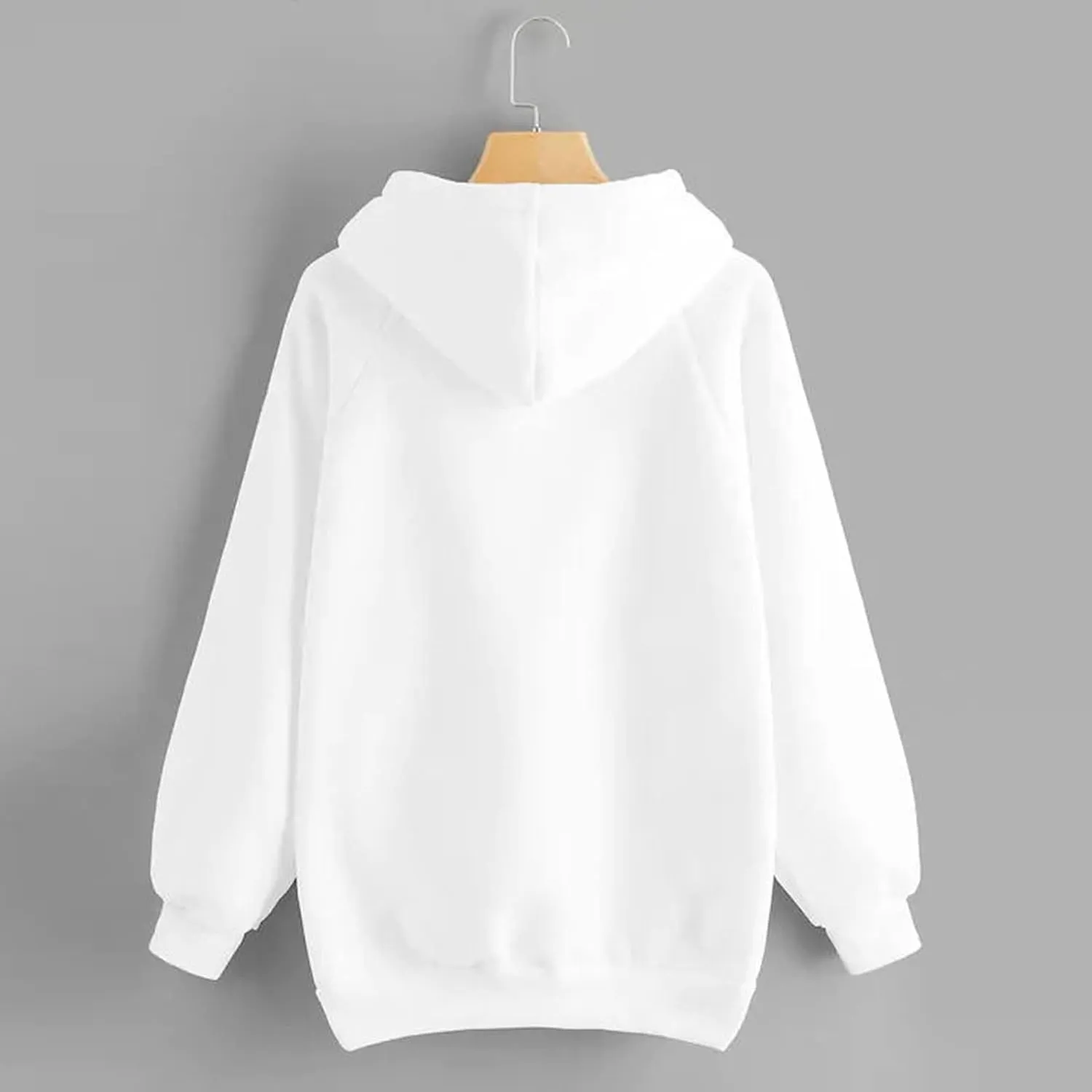 Basic Hoodies for Women Men Girls Teen Fall Solid Color Hoodie Sweatshirt Long Sleeve Kangaroo Pocket Pullovers Top