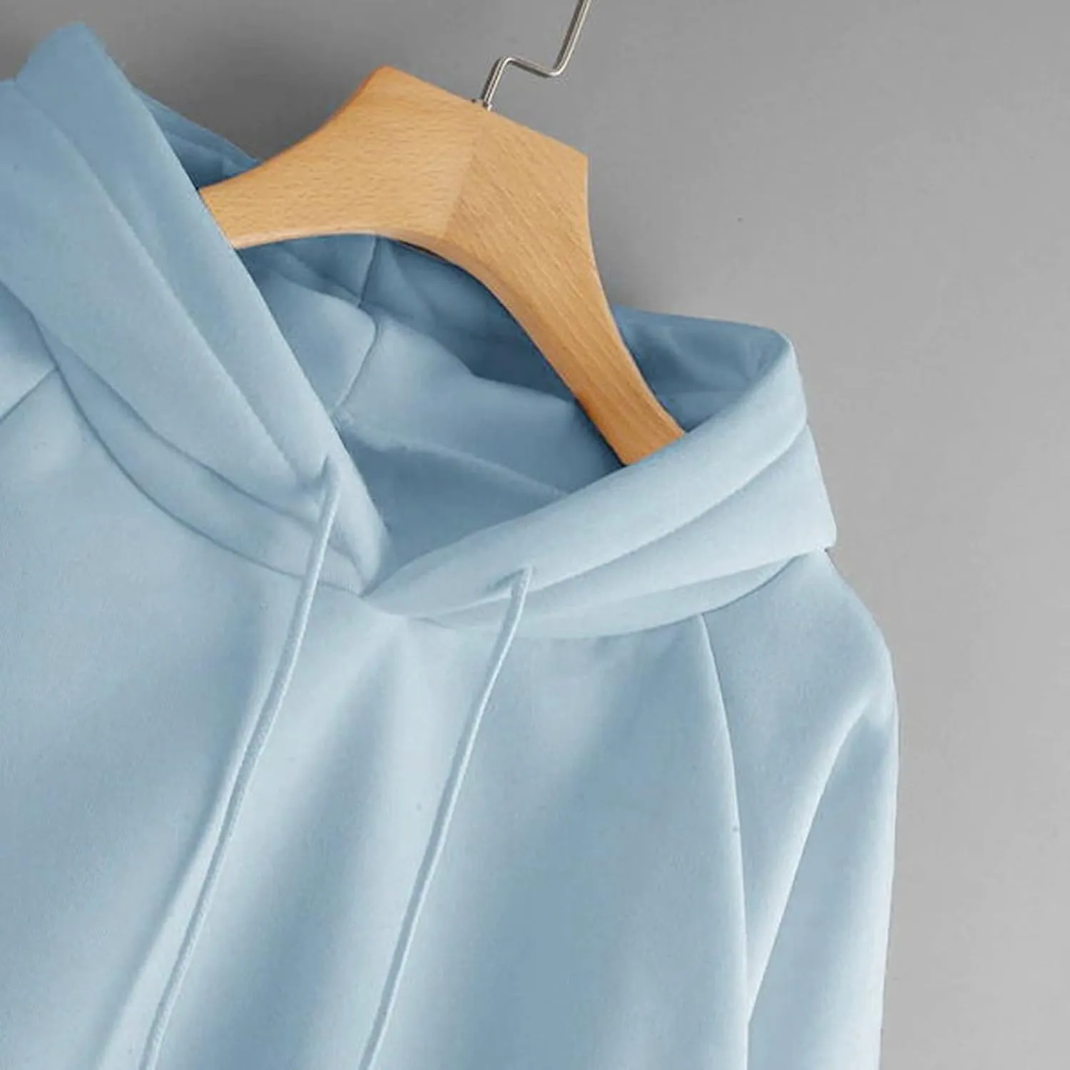 Basic Hoodies for Women Men Girls Teen Fall Solid Color Hoodie Sweatshirt Long Sleeve Kangaroo Pocket Pullovers Top