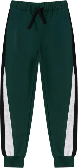 Boys Girls Fleece Joggers Drawstring Elastic Waist Kids Sweatpants Athletic Pants
