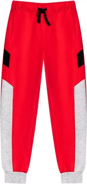 Boys Girls Fleece Joggers Drawstring Elastic Waist Kids Sweatpants Athletic Pants