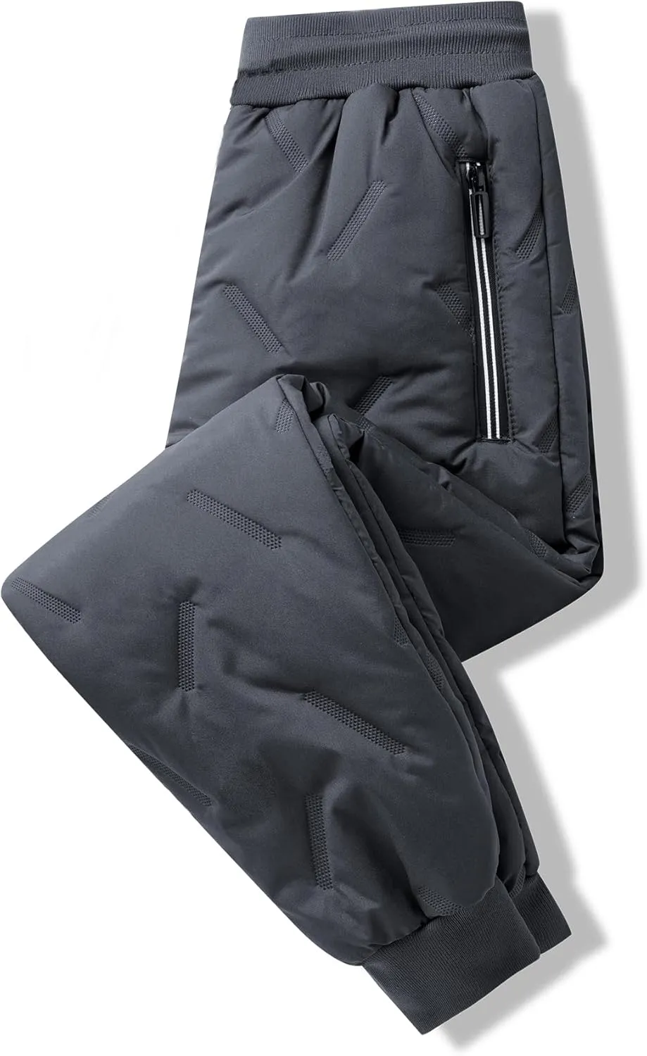 Boys Waterproof Snow Pants Winter Fleece Lined Hiking Pants Drawstring Joggers