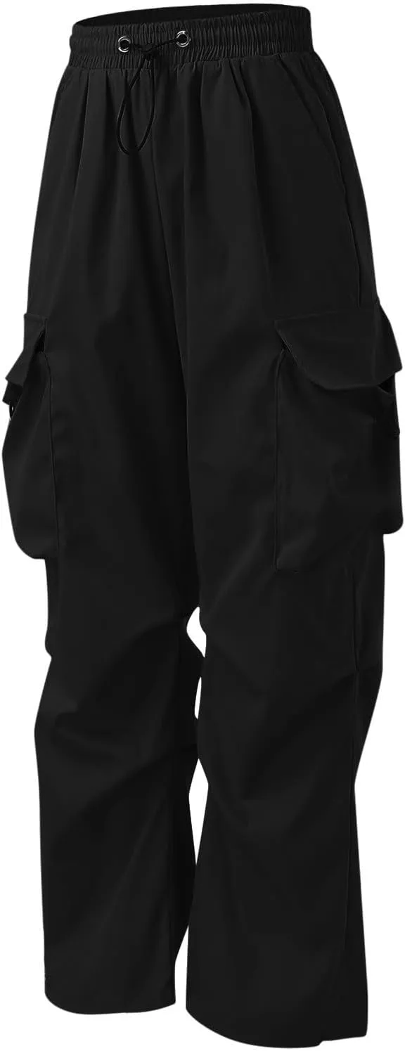 Cargo Combat Pant for Men Casual Work Pant Elastic Waist Cotton Joggers Multi Pockets
