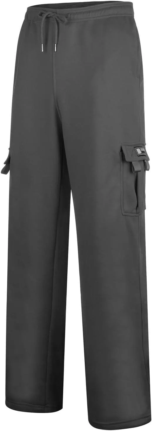 Cargo Pants for Men Baggy Plus Size Drawstring Waist Relaxed Fit Sweatpants Casual Golf Joggers with Pockets