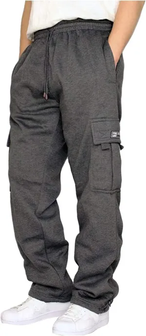 Cargo Pants for Men Baggy Plus Size Drawstring Waist Relaxed Fit Sweatpants Casual Golf Joggers with Pockets