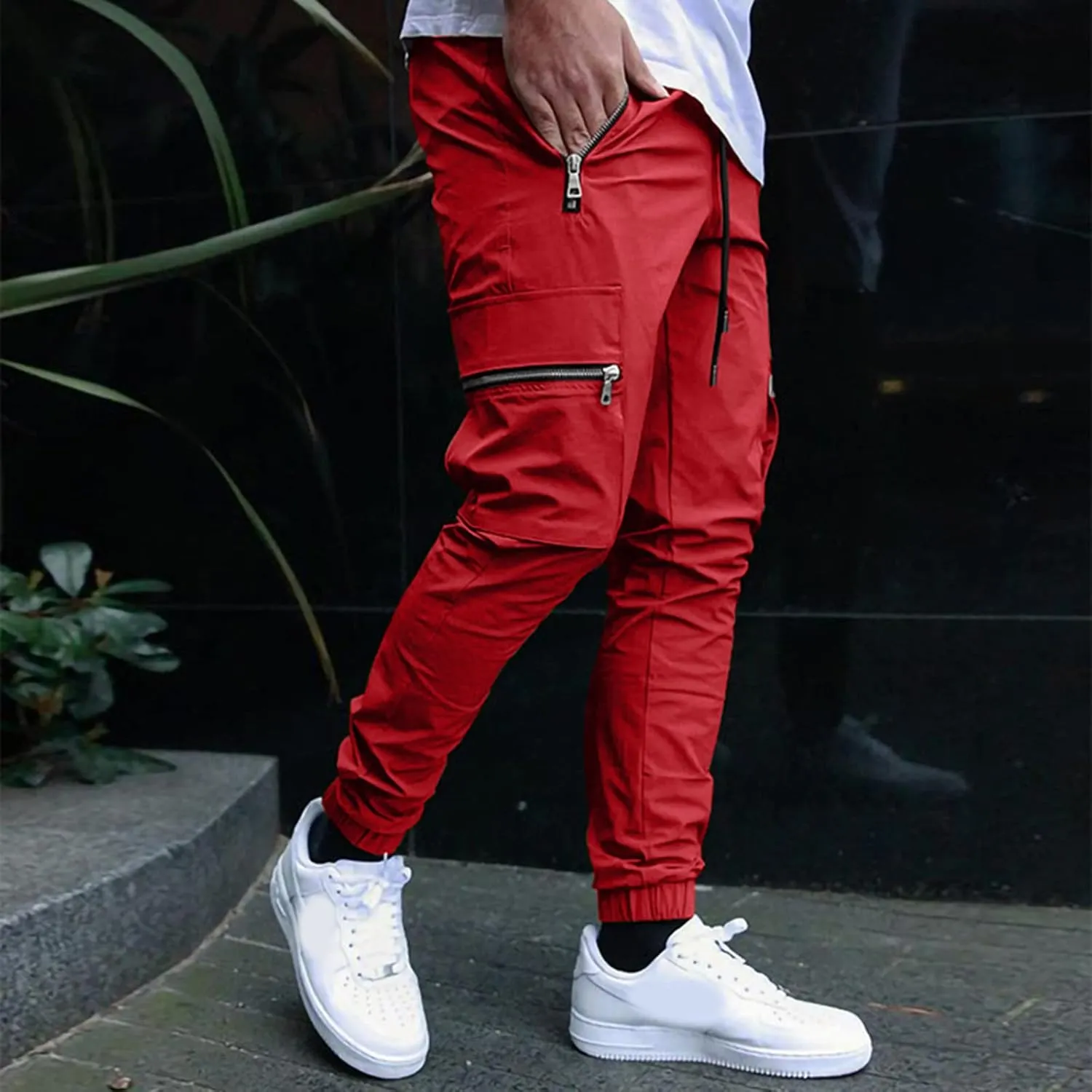Cargo Pants for Men Relaxed Fit Joggers Cargo Pants Black Camo Cargo Pants Men All Season Fit Pant Casual All Solid