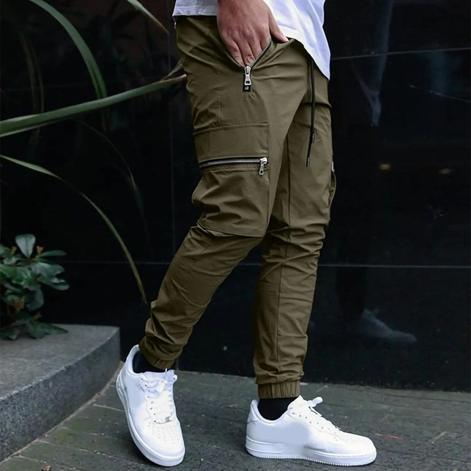 Cargo Pants for Men Relaxed Fit Joggers Cargo Pants Black Camo Cargo Pants Men All Season Fit Pant Casual All Solid