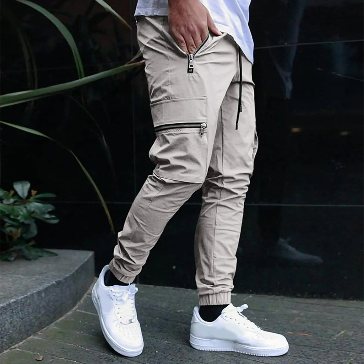 Cargo Pants for Men Relaxed Fit Joggers Cargo Pants Black Camo Cargo Pants Men All Season Fit Pant Casual All Solid