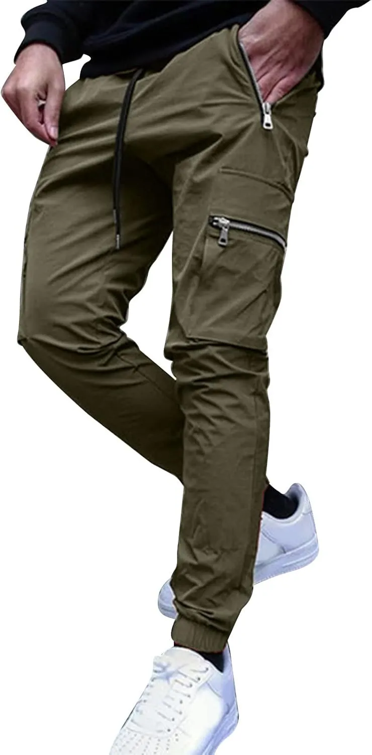 Cargo Pants for Men Relaxed Fit Joggers Cargo Pants Black Camo Cargo Pants Men All Season Fit Pant Casual All Solid