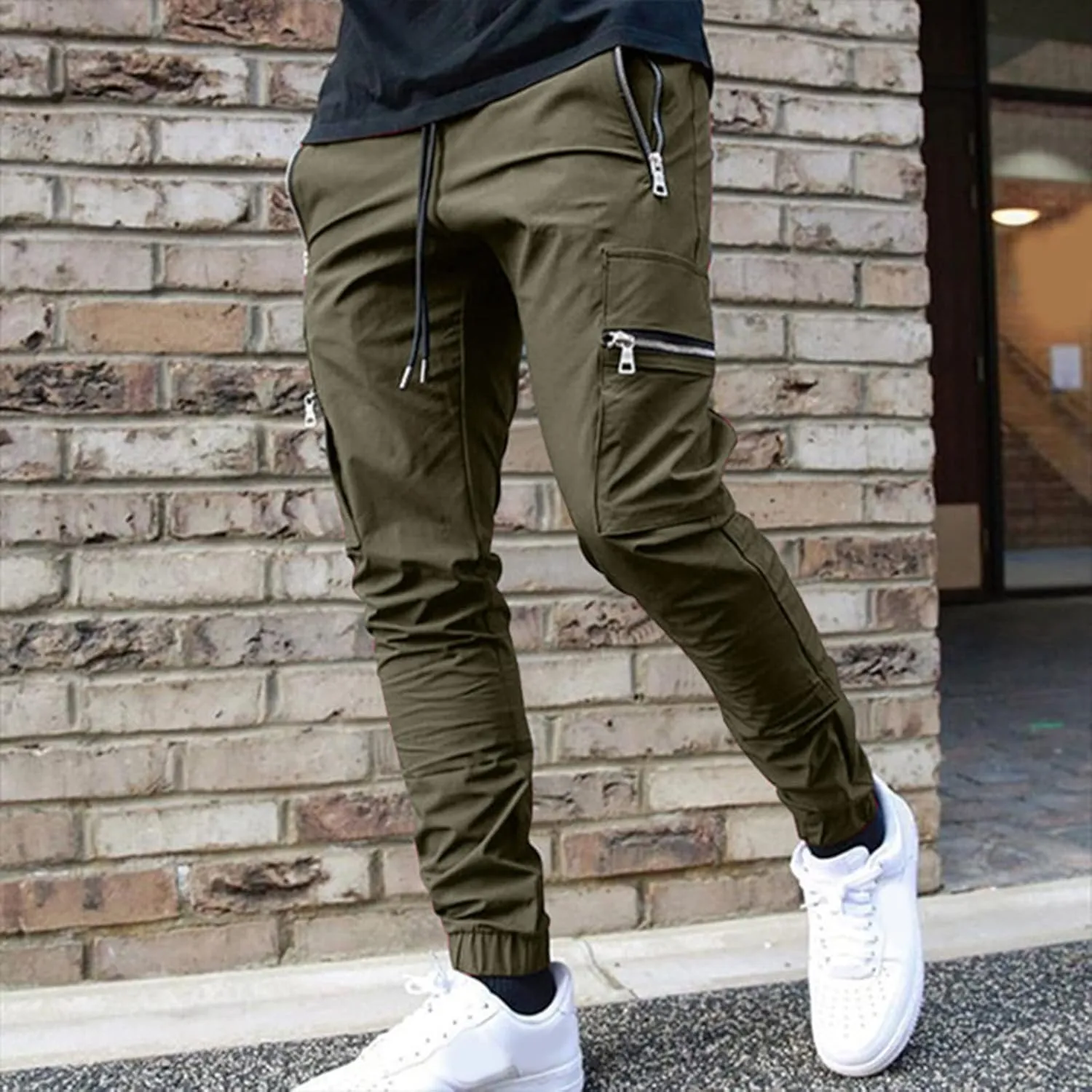 Cargo Pants for Men Relaxed Fit Joggers Cargo Pants Black Camo Cargo Pants Men All Season Fit Pant Casual All Solid