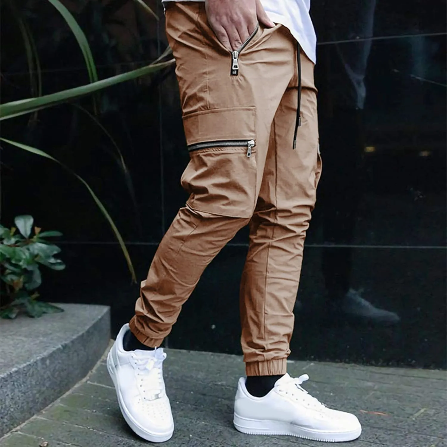 Cargo Pants for Men Relaxed Fit Joggers Cargo Pants Black Camo Cargo Pants Men All Season Fit Pant Casual All Solid