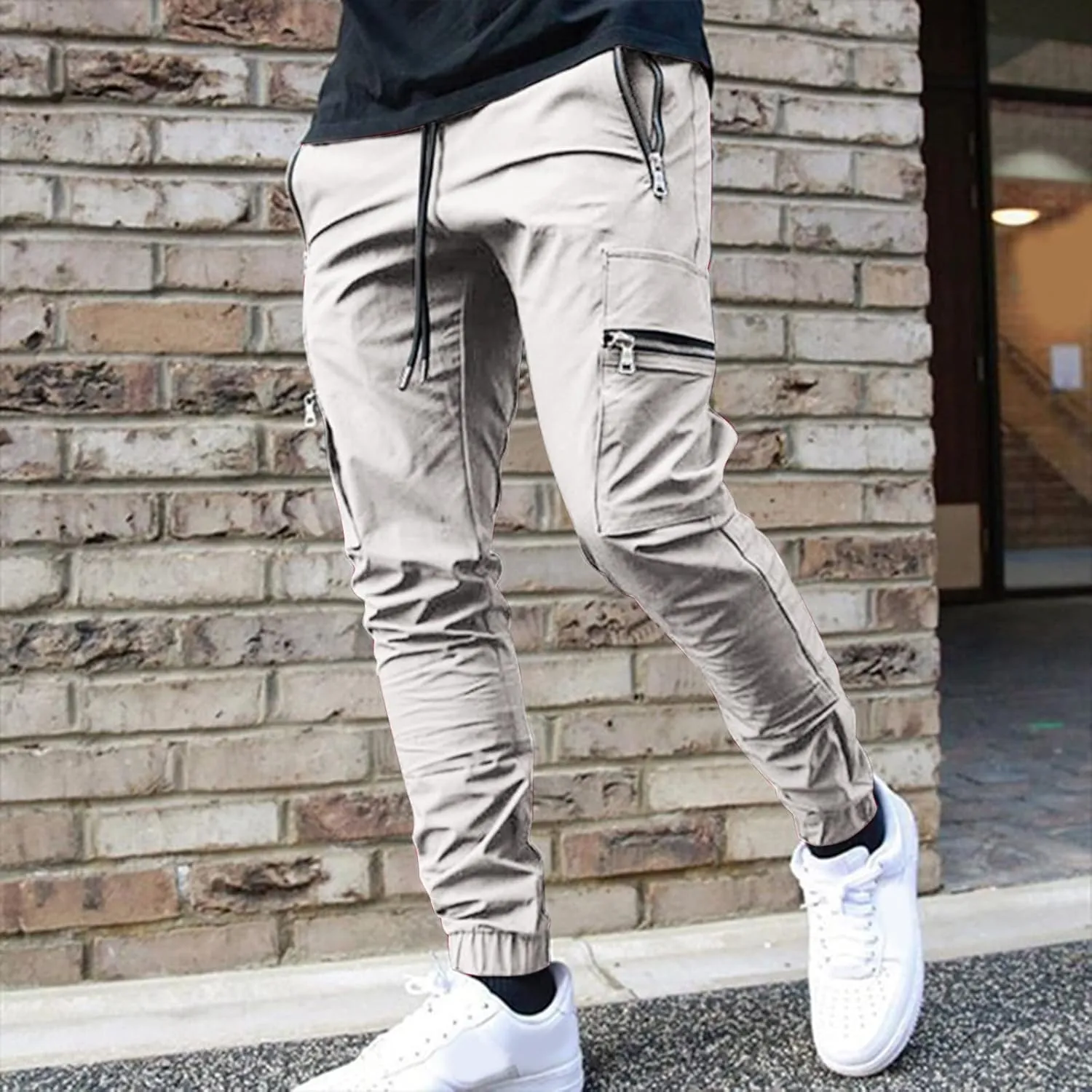 Cargo Pants for Men Relaxed Fit Joggers Cargo Pants Black Camo Cargo Pants Men All Season Fit Pant Casual All Solid