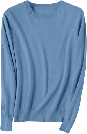Cashmere Sweaters for Women Knitted Long Sleeve Blouses Cashmere Blouses Soft Pullover Sweater Knit Sweater Tops