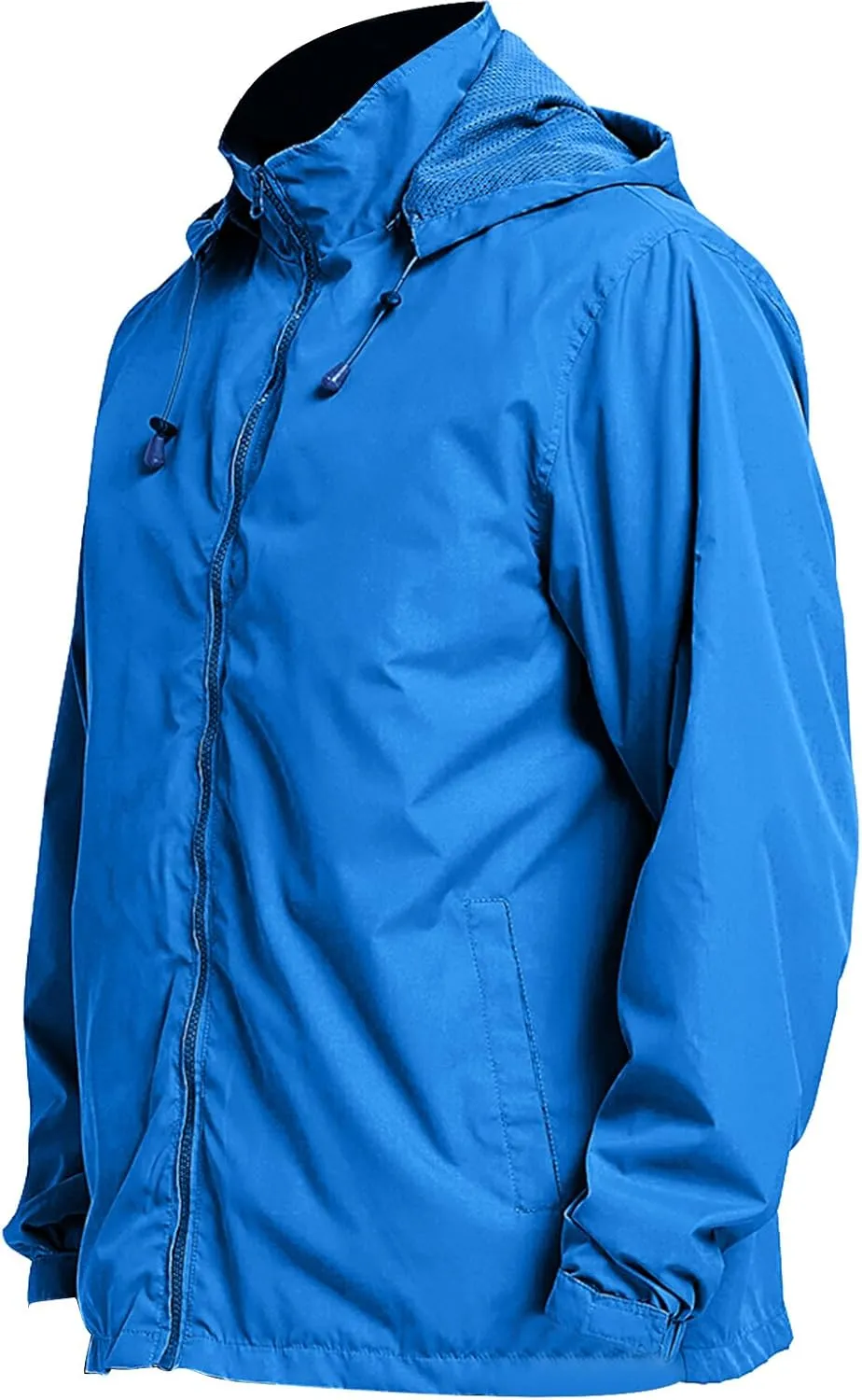 Casual Jacket for Men Lightweight Softshell Jacket Windbreak Waterproof Raincoat Travel Hiking Coat with Removable Hood