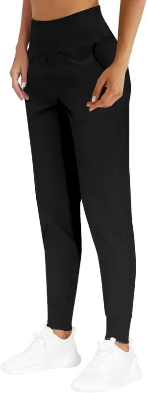 Cotton Joggers for Women High Waisted Tapered Running Yoga Leggings Lightweight Athletic Workout Pants with Pockets
