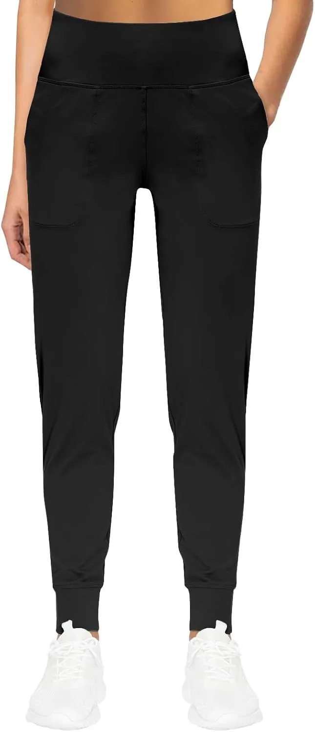 Cotton Joggers for Women High Waisted Tapered Running Yoga Leggings Lightweight Athletic Workout Pants with Pockets