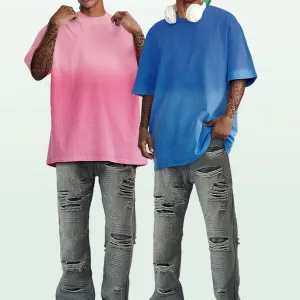 Custom Washed Oversized T-Shirt Add Your own Design on top of a Vintage t-Shirts Men's/Women's 2 Side Customization