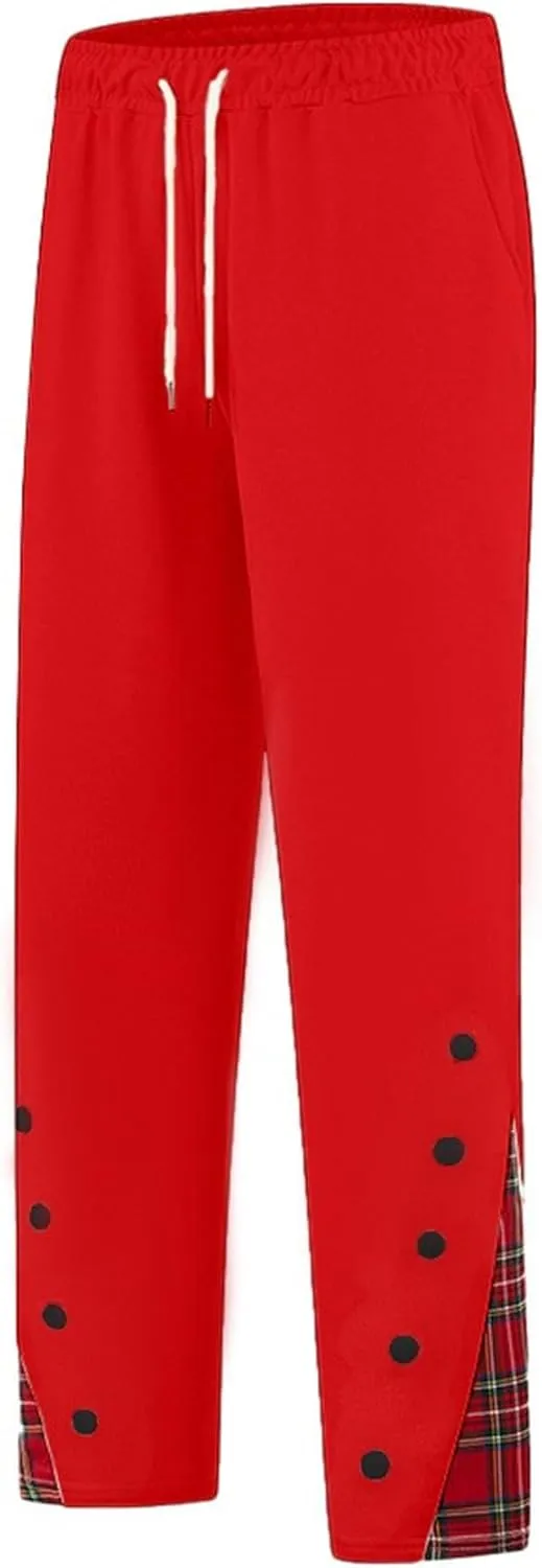 DGHM-JLMY Mens Lightweight Hiking Pants Straight Leg Running Sweatpants Athletic Casual Stretch Elastic Waist Joggers