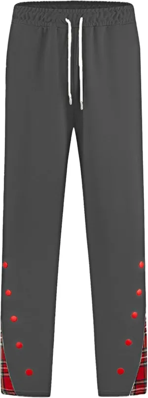 DGHM-JLMY Mens Lightweight Hiking Pants Straight Leg Running Sweatpants Athletic Casual Stretch Elastic Waist Joggers