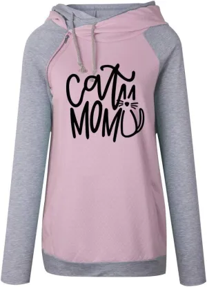 Dog Mom Hoodies Sweatshirt Women Kawaii Printing Pattern Thick Female Cropped Sweatshirts