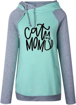 Dog Mom Hoodies Sweatshirt Women Kawaii Printing Pattern Thick Female Cropped Sweatshirts