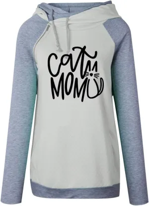 Dog Mom Hoodies Sweatshirt Women Kawaii Printing Pattern Thick Female Cropped Sweatshirts