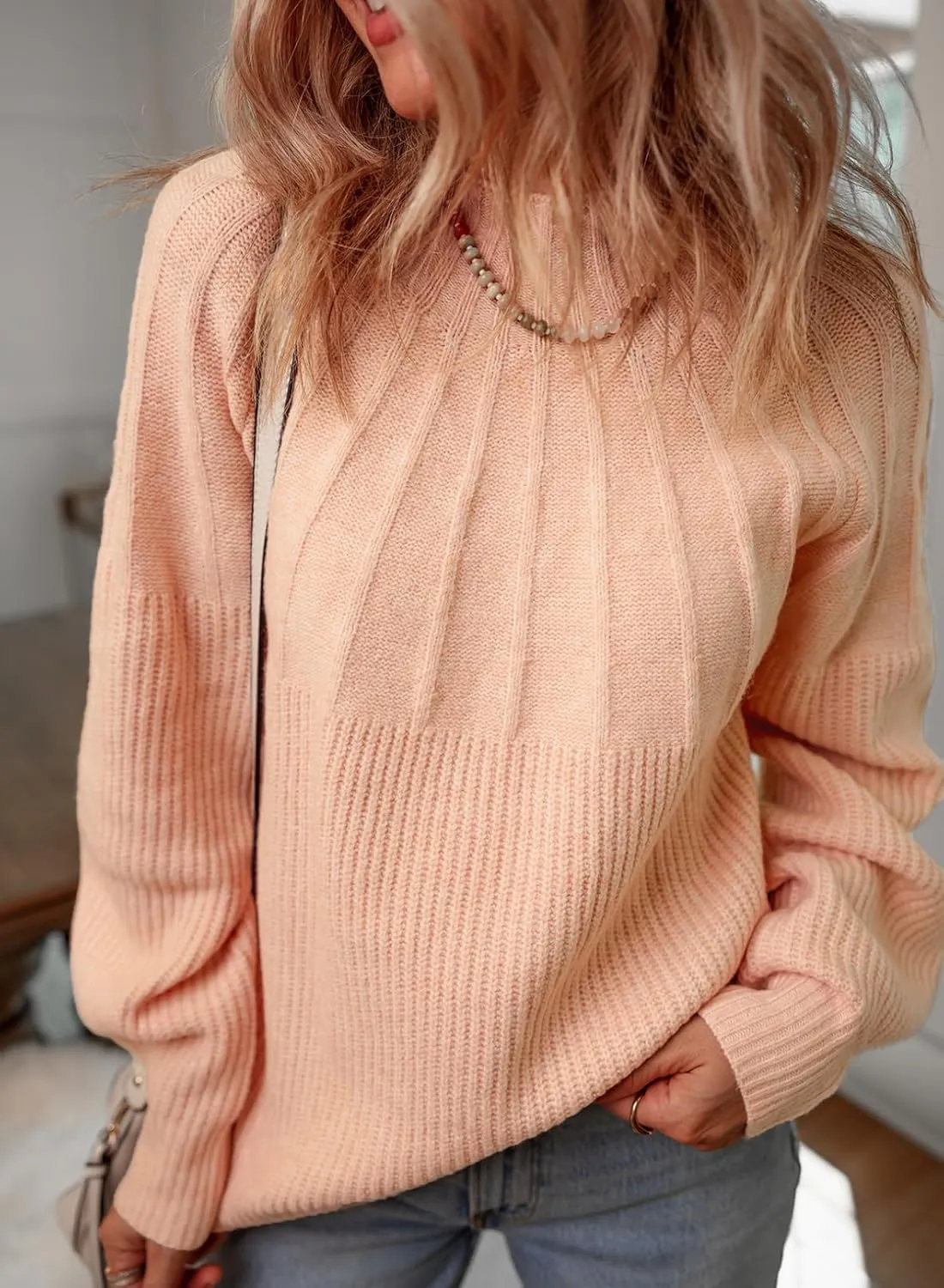 Dokotoo 2024 Winter Fall Turtleneck Sweater High Neck Long Sleeve Oversized Sweaters Pullover Outerwear