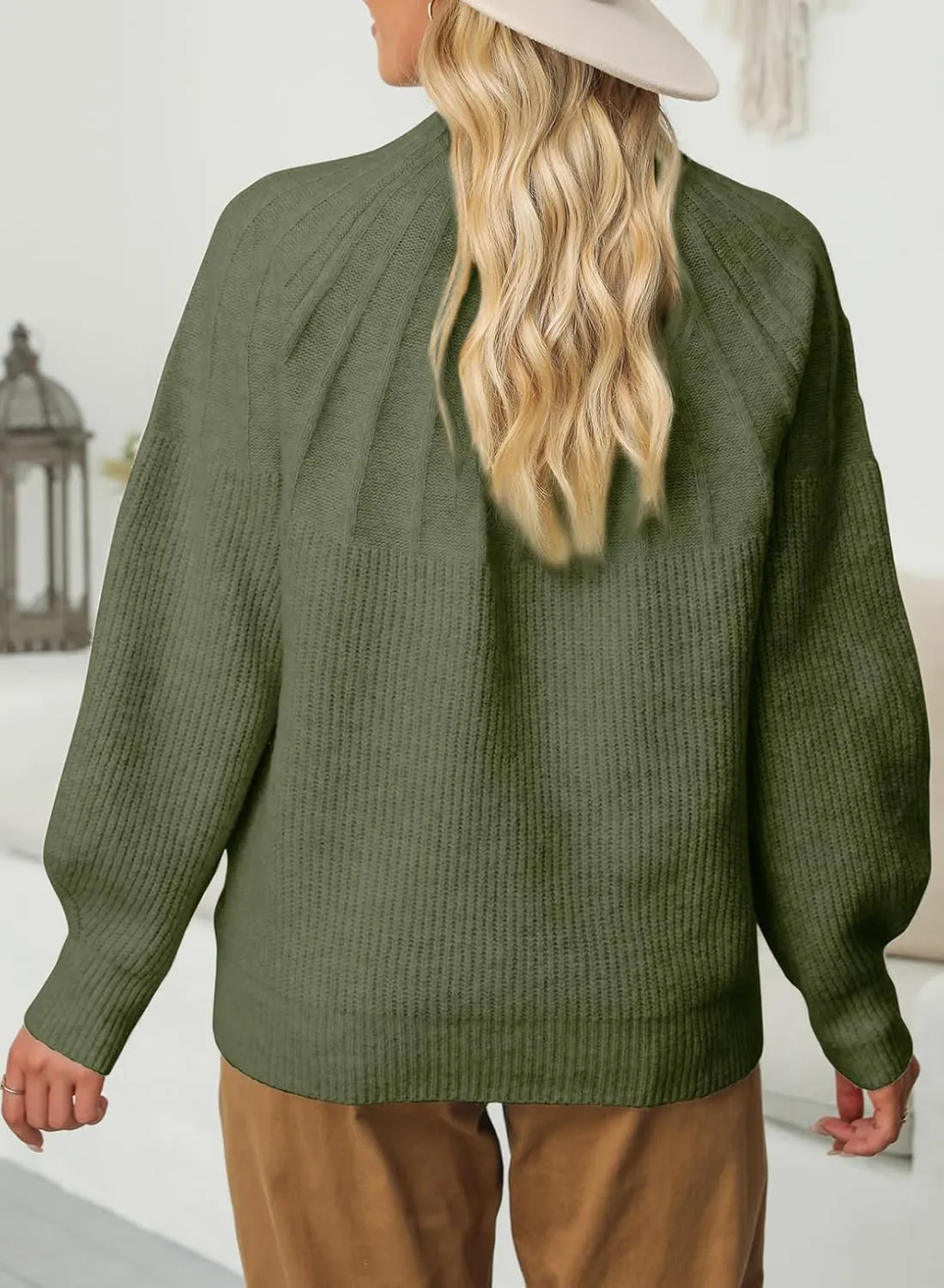 Dokotoo 2024 Winter Fall Turtleneck Sweater High Neck Long Sleeve Oversized Sweaters Pullover Outerwear