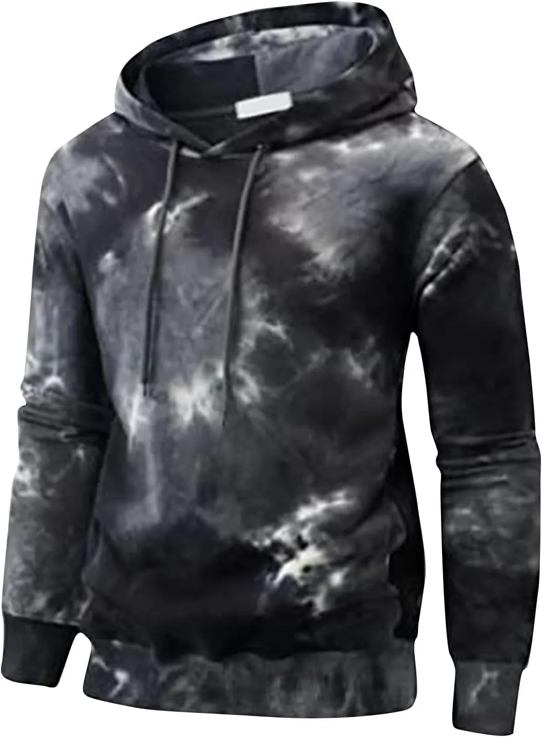 DuDubaby Men Graphic Hoodies Gradient Cotton Sweatshirt Soft Lightweight 3D Pullover Adult Athletic Hooded