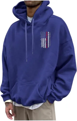 DuDubaby Men Graphic Hoodies Letter Printing Cotton Sweatshirt Big And Tall Soft Pullover Vintage Thick Hooded