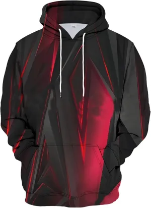 DuDubaby Mens Hoodies Graphic Stripe Gradient Flannel Pullover Thermal Cool Funny Sweatshirt Novelty Heated Comfy Hooded
