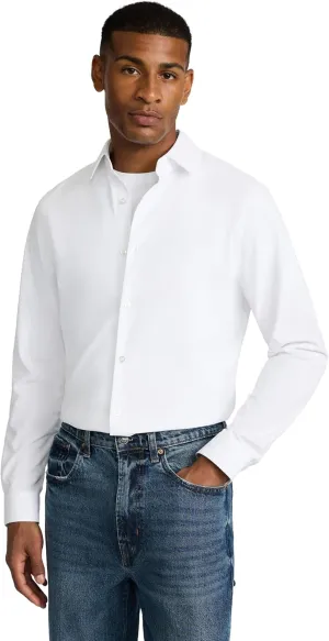 EXPRESS Mens Long Sleeve Slim Modern Tech 1MX Dress Shirt