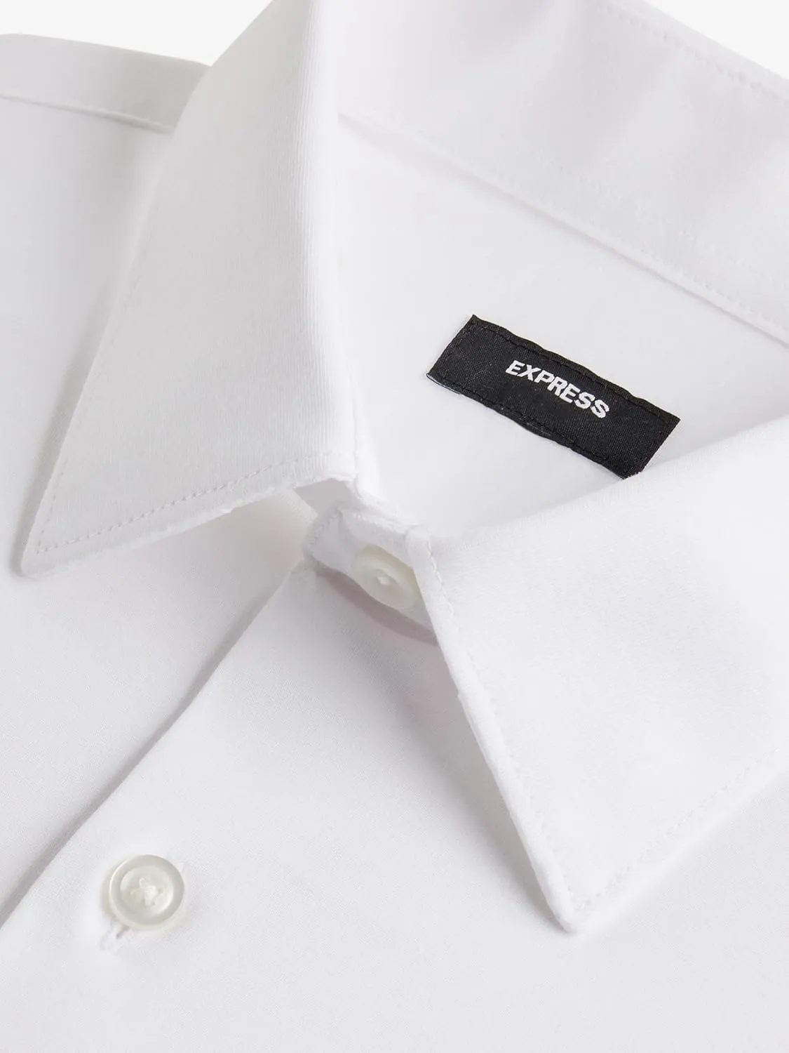 EXPRESS Mens Long Sleeve Slim Modern Tech 1MX Dress Shirt