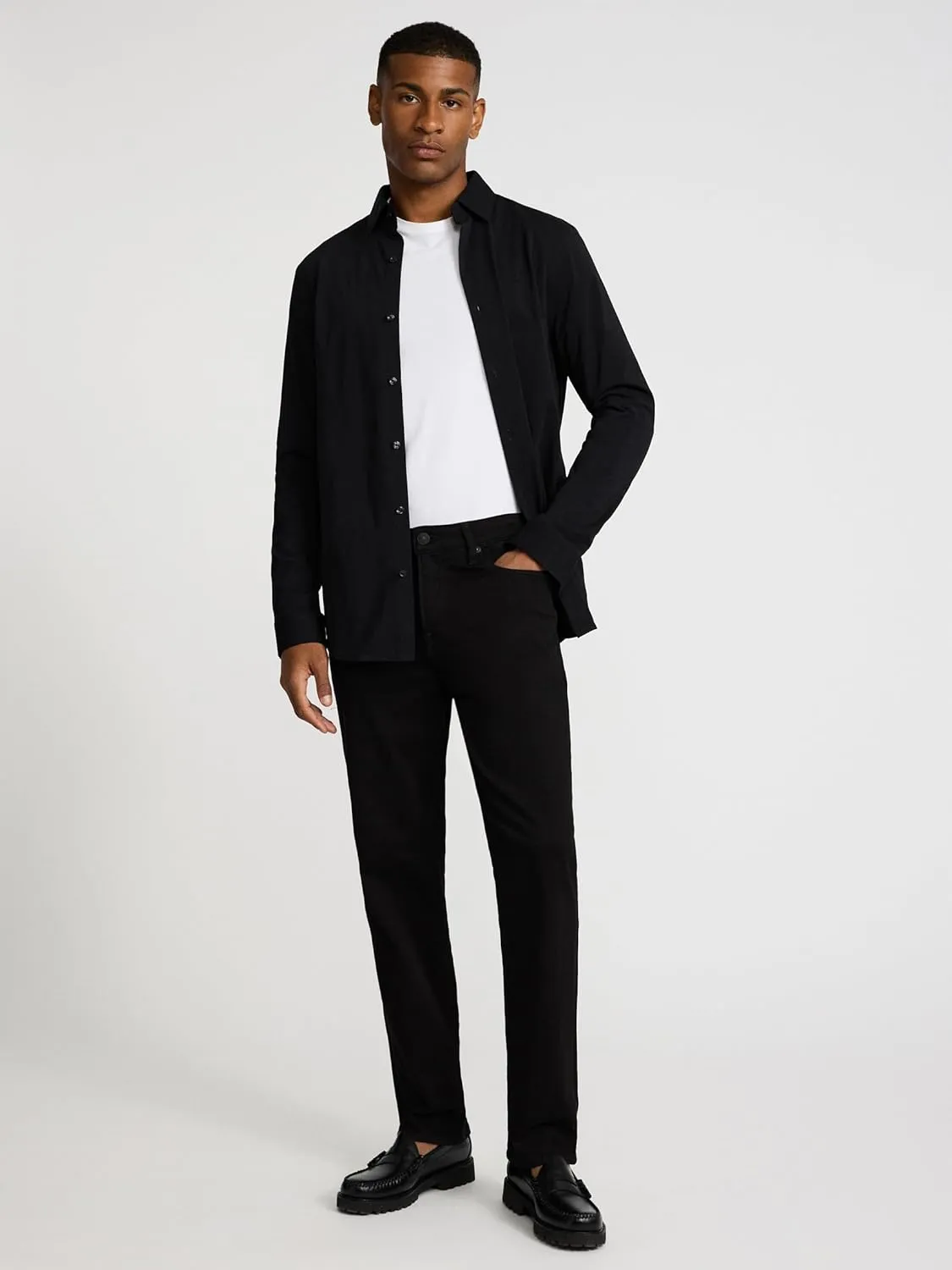 EXPRESS Mens Long Sleeve Slim Modern Tech 1MX Dress Shirt