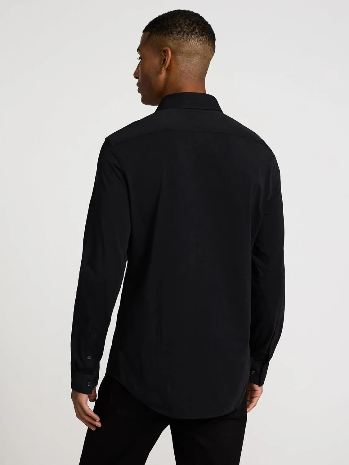 EXPRESS Mens Long Sleeve Slim Modern Tech 1MX Dress Shirt