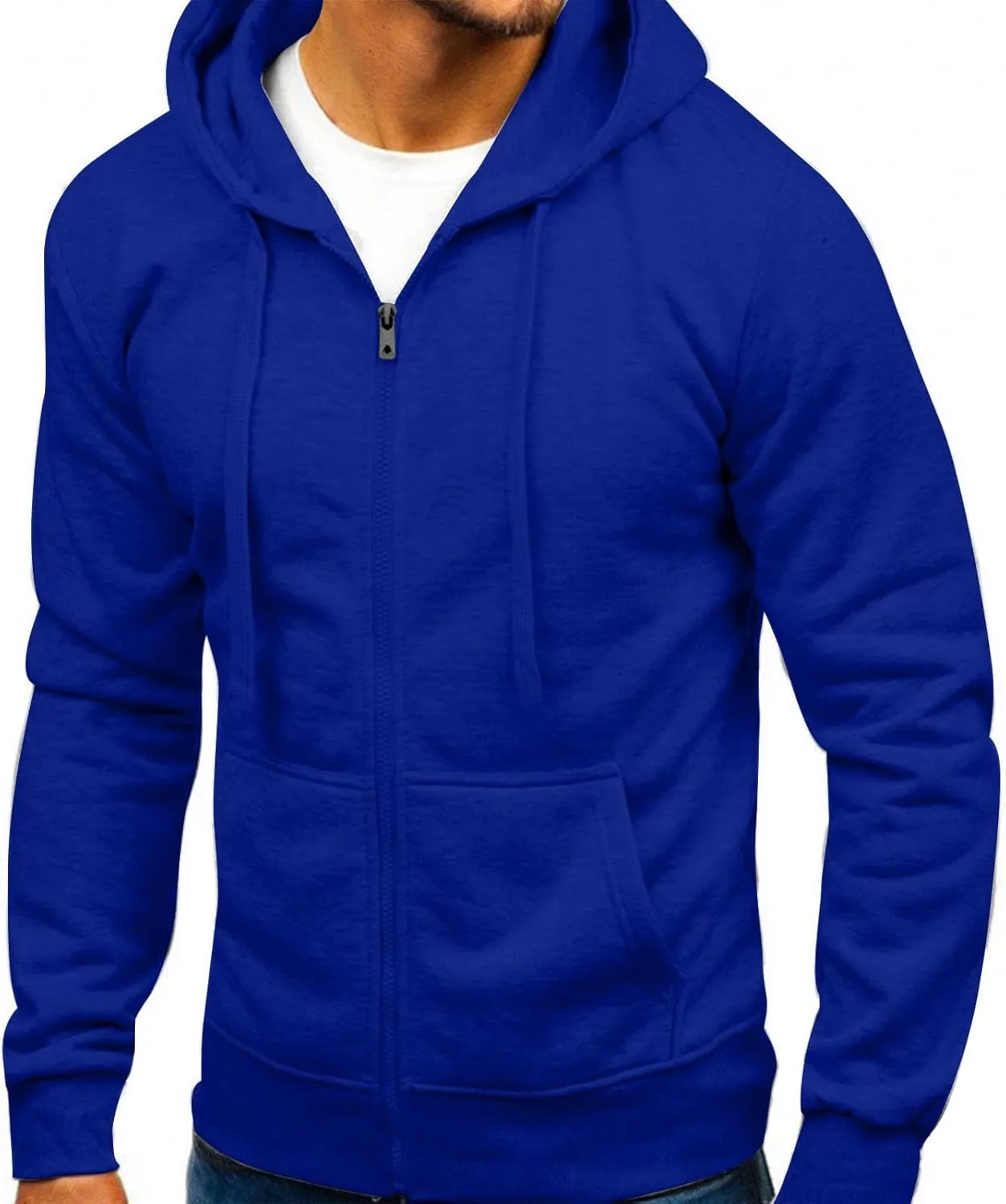 Fall Mens Zip Up Hoodie Loose Fit Full Zip Up Hoodie Casual Mens Sweatshirt Hoodie Fashion Men's Hoodies Pullover