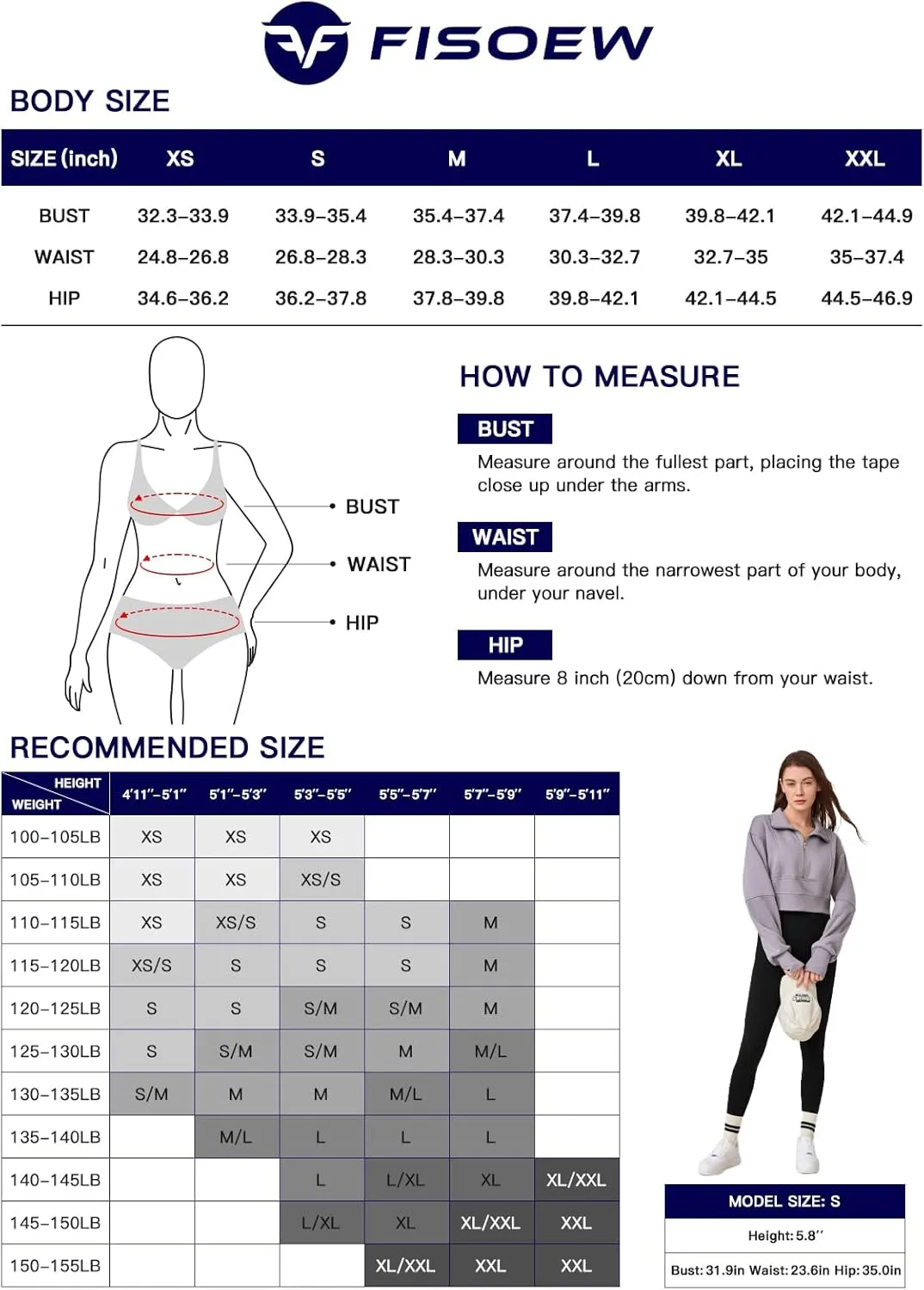 Fisoew Women's Half Zipper Cropped Sweatshirts Casual Long Sleeve Tops With Thumb Hole